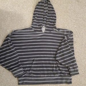 Cropped stripped sweater